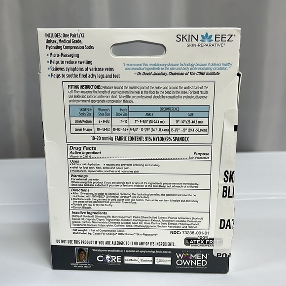 SKIN ZEEZ®
SKIN-REPARATIVE®
MEDICAL GRADE HYDRATING COMPRESSION SOCKS - Picture 2 of 5